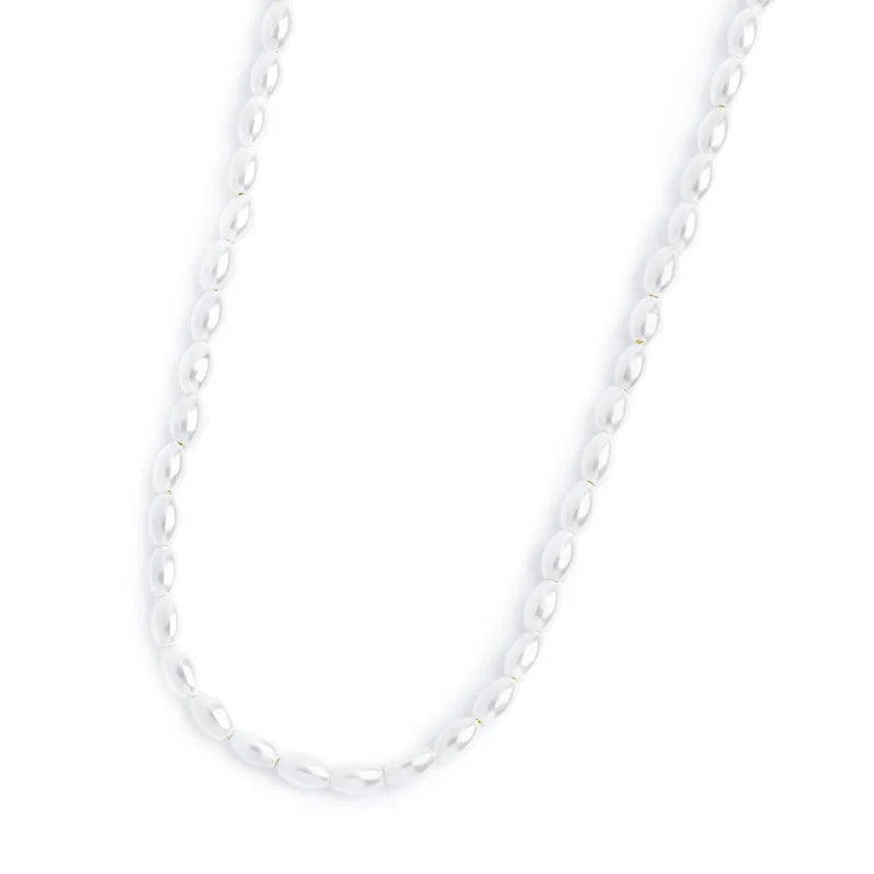 Marlù | Collana catena con perle ovali