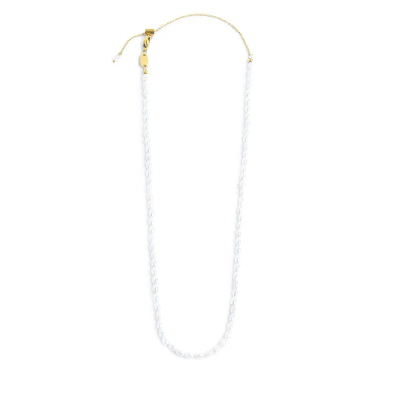 Marlù | Collana catena con perle ovali