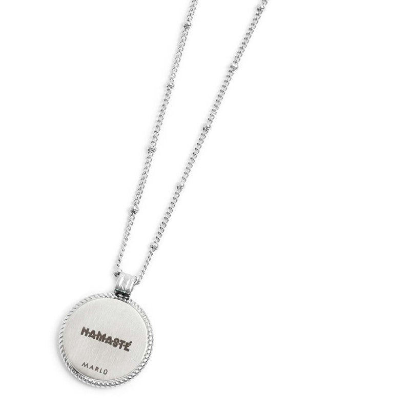 Marlù | Collana catena grumetta con piastrina tonda pendente