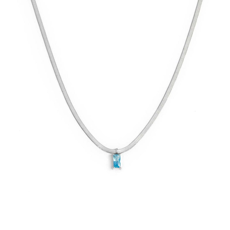 Marlù | Collana snake con baguette