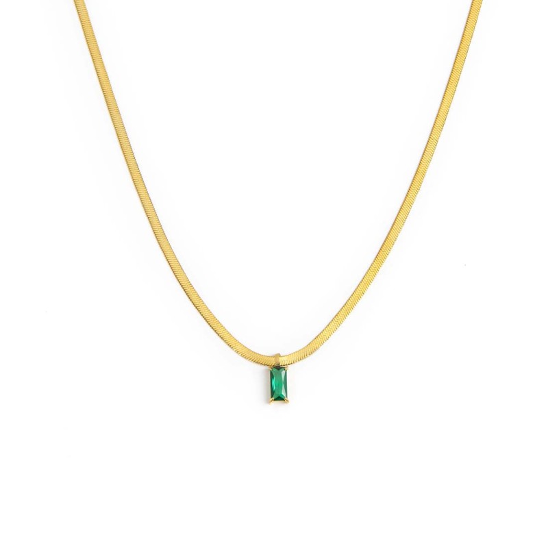 Marlù | Collana snake con baguette