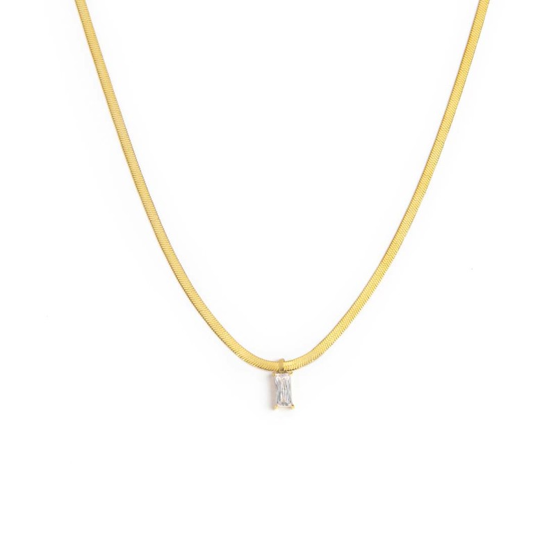 Marlù | Collana snake con baguette