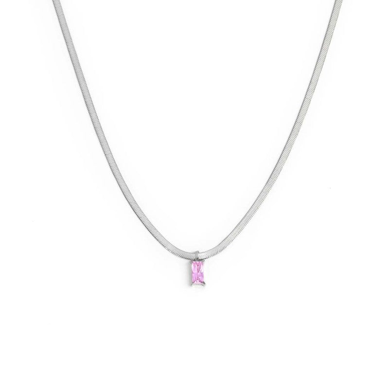 Marlù | Collana snake con baguette