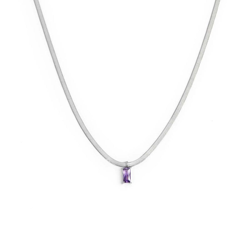 Marlù | Collana snake con baguette