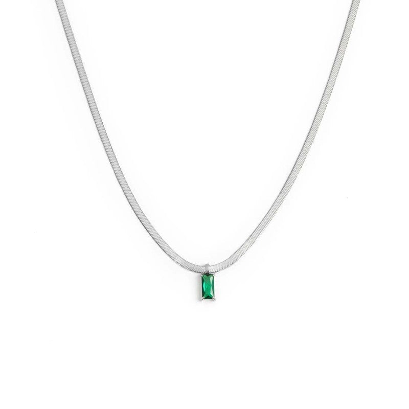 Marlù | Collana snake con baguette