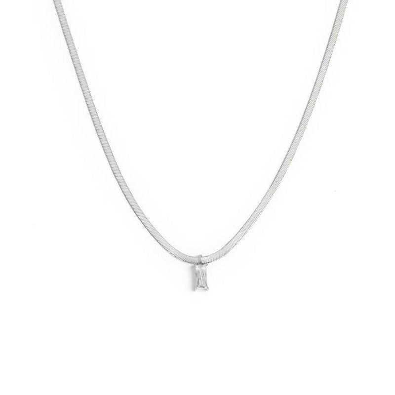 Marlù | Collana snake con baguette