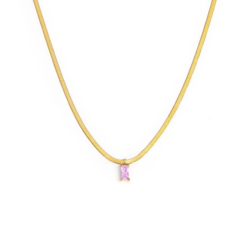 Marlù | Collana snake con baguette
