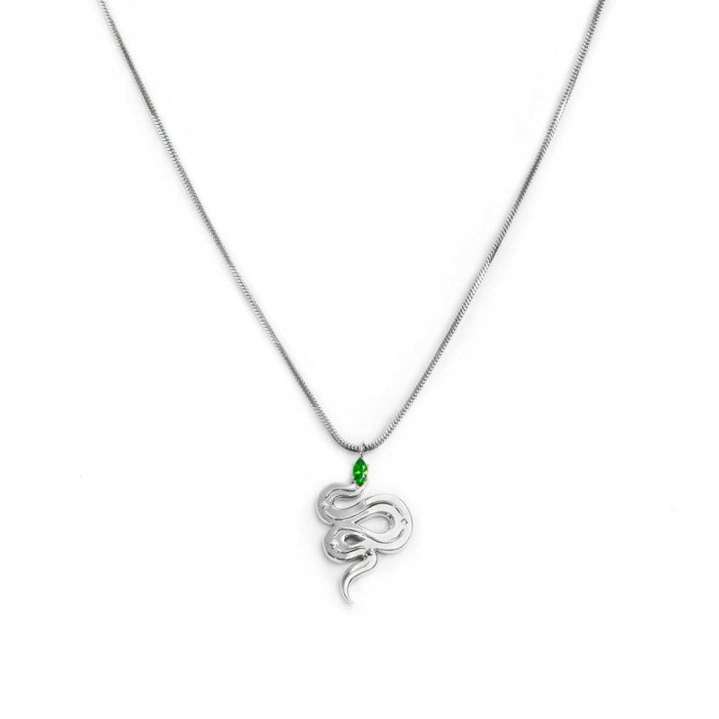 Marlù | Collana catena snake quadrata con serpente pendente