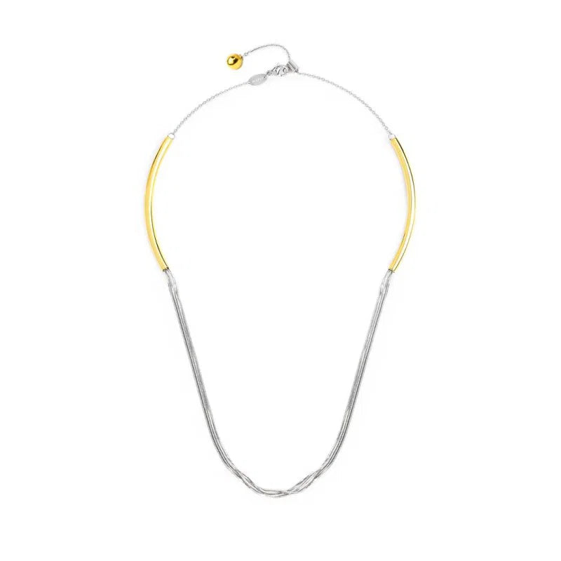 Marlù | Collana con catena snake centrale