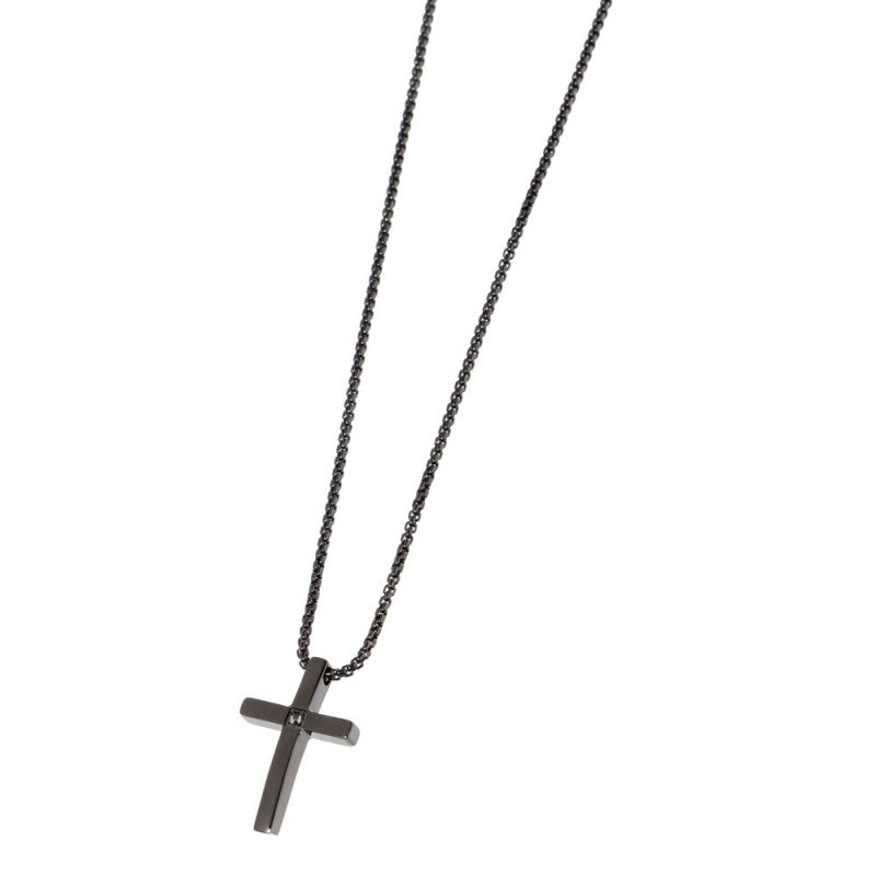 Marlù | Collana con croce con zircone