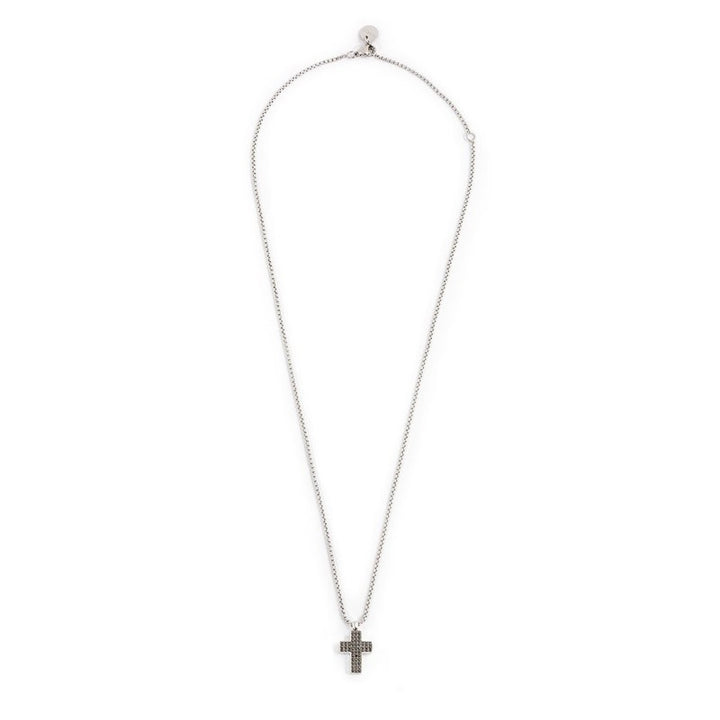 Marlù | Collana con croce pendente con zirconi