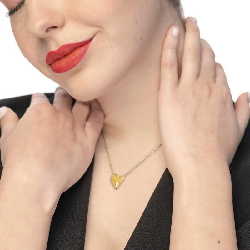 Marlù | Collana con cuore irregolare centrale