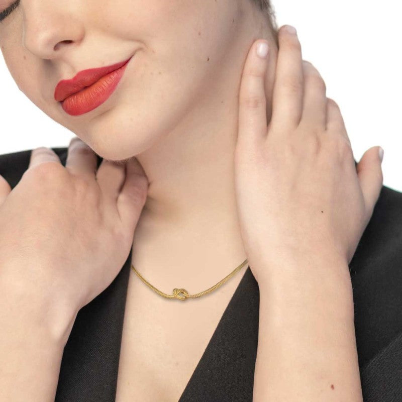 Marlù |Collana con nodo catena knoted