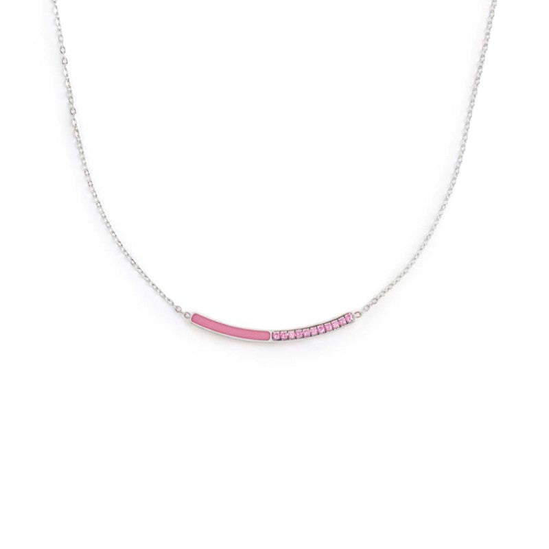 Marlù | Collana con zirconi e smalto