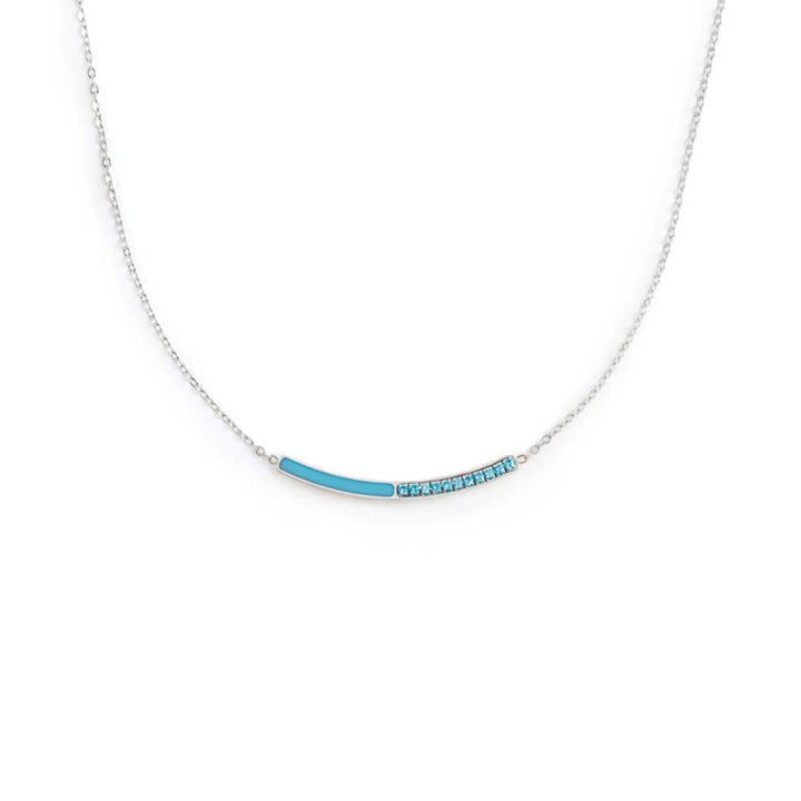 Marlù | Collana con zirconi e smalto