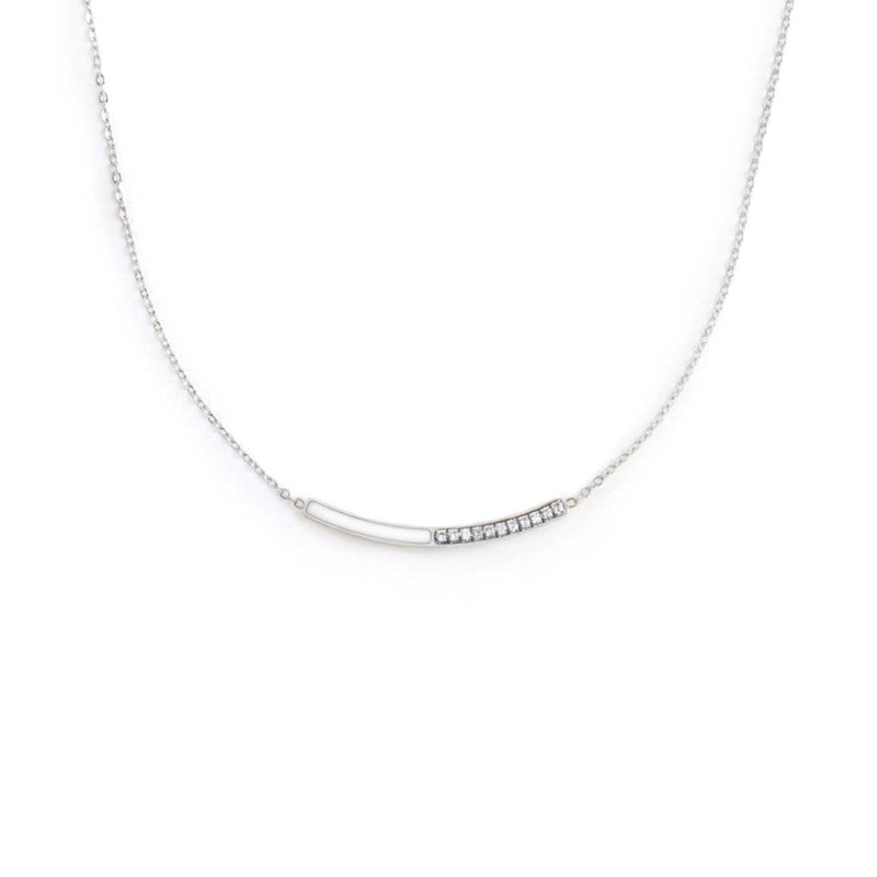 Marlù | Collana con zirconi e smalto