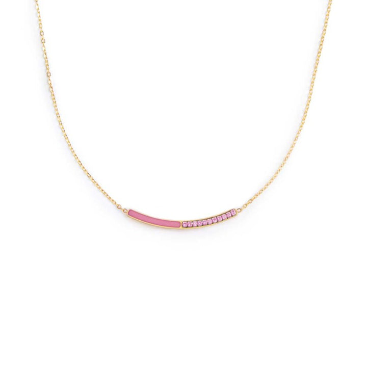 Marlù | Collana con zirconi e smalto