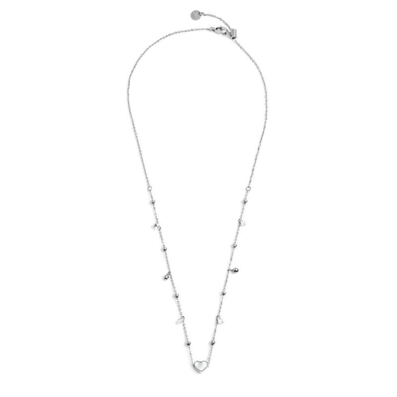 Marlù | Collana cuore madreperla e zirconi