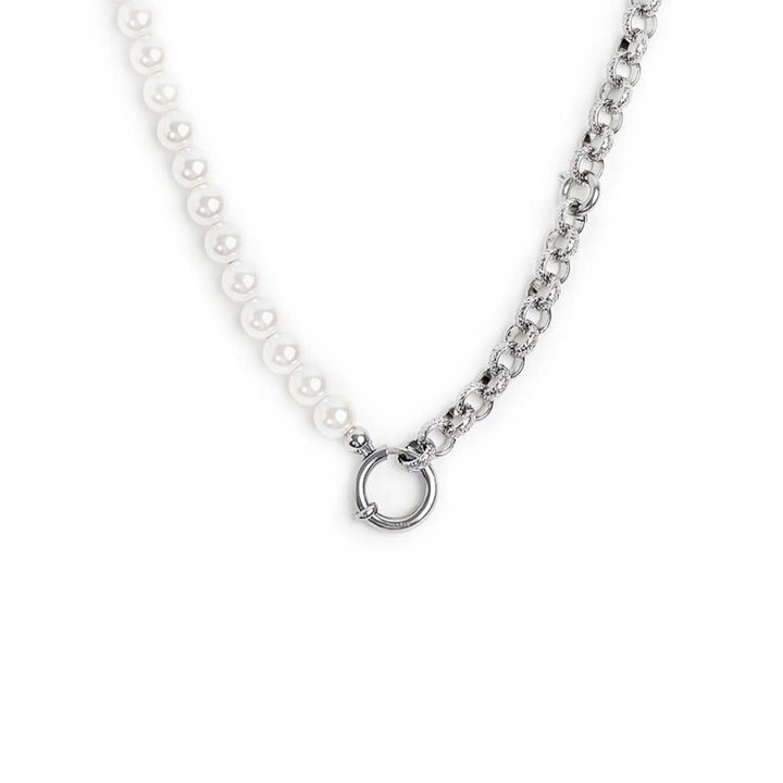 Marlù | Collana perle con catena a sfere