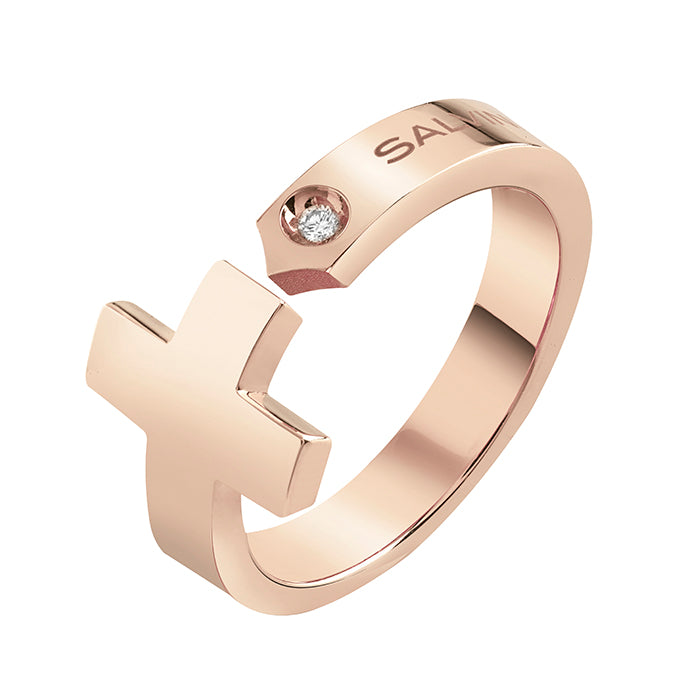 Salvini Gioielli | Anello I Segni croce in oro rosa