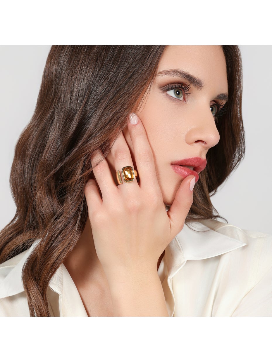 UNOAERRE | Anello Joya cristallo giallo