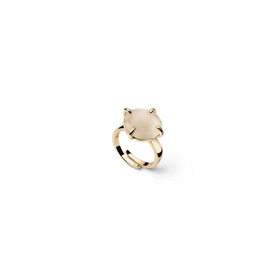 Unoaerre | Anello Joya con Occhio di Gatto Bianco