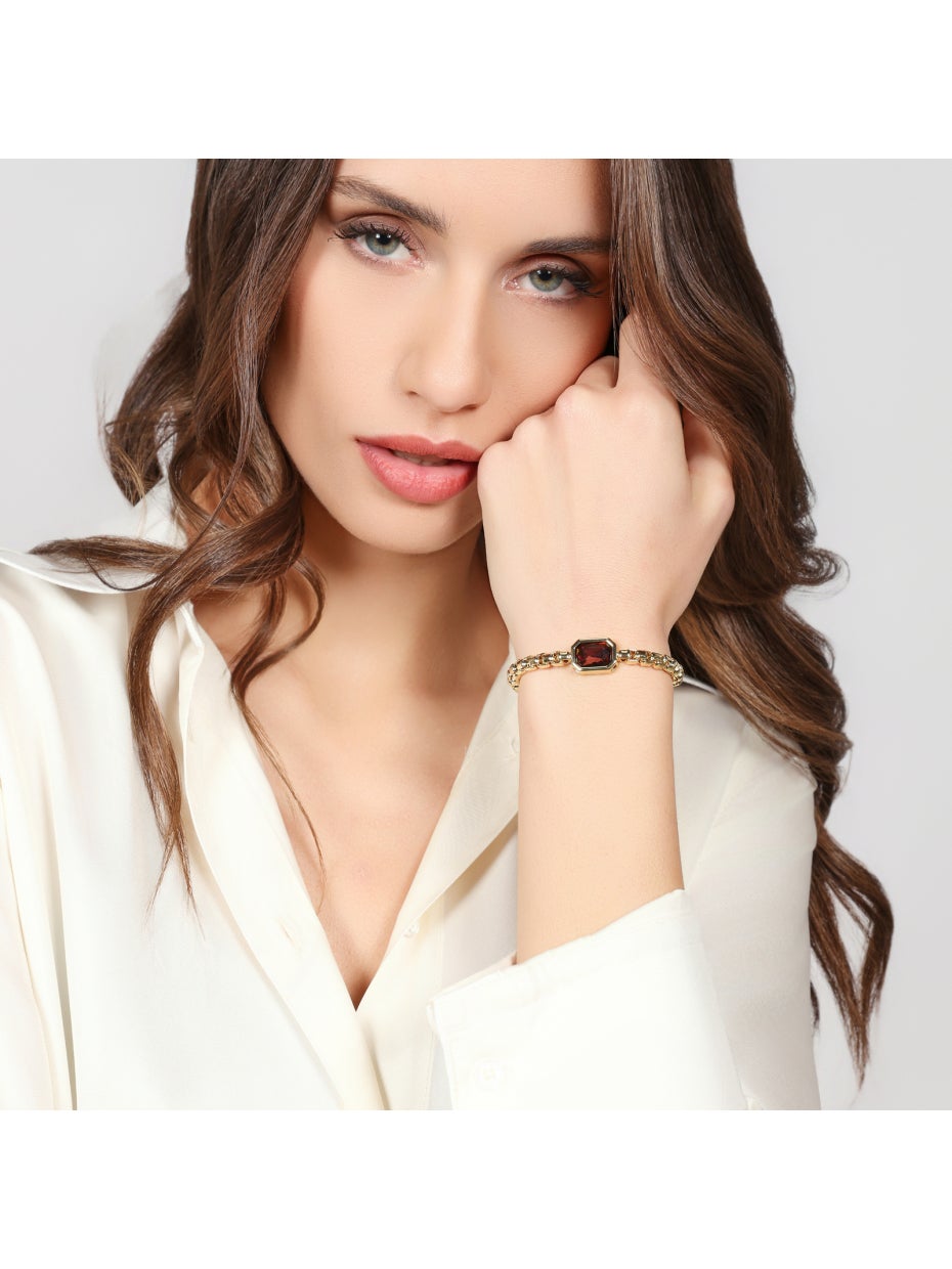 UNOAERRE |Bracciale Joya cristallo marrone