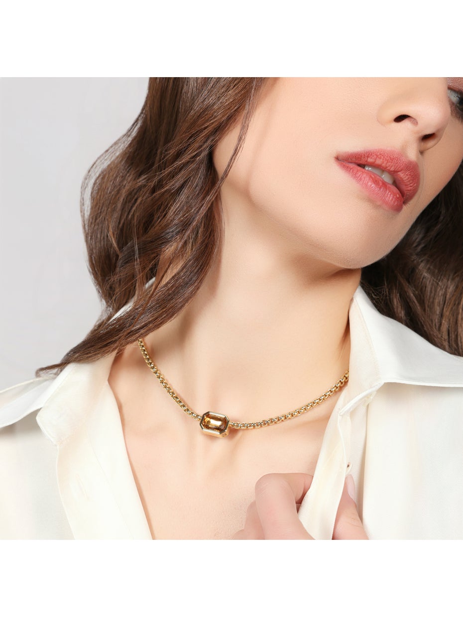 UNOAERRE |Collana Joya cristallo giallo