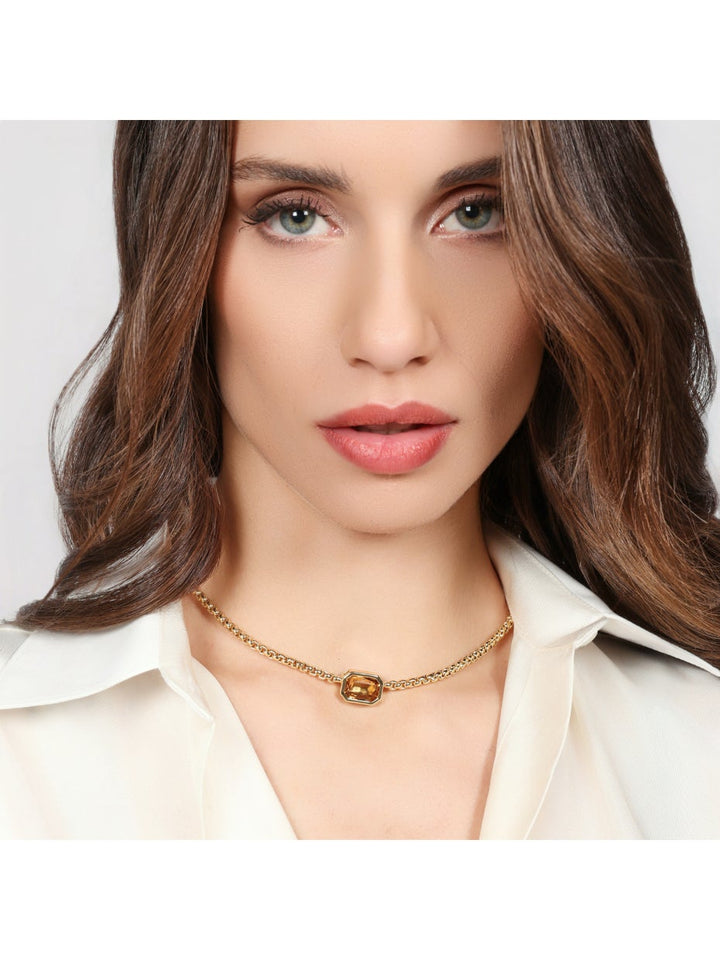 UNOAERRE |Collana Joya cristallo giallo