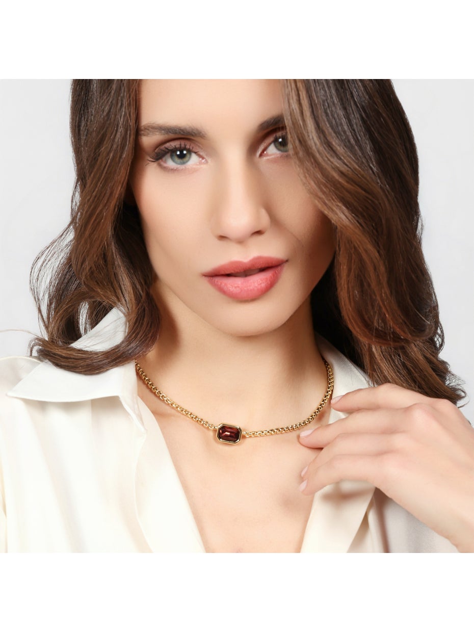 UNOAERRE |Collana Joya cristallo marrone