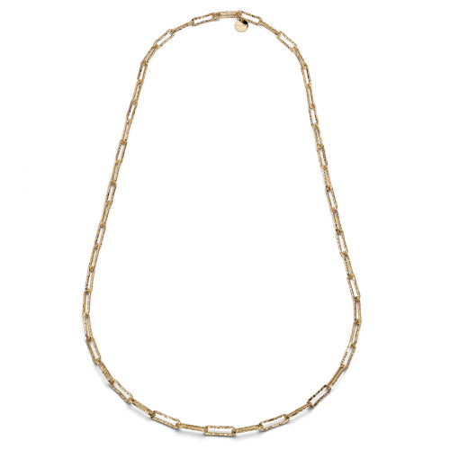 UNOAERRE |Collana lunga paper clip