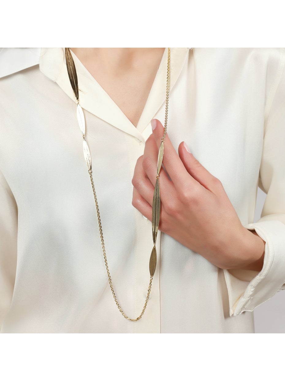 UNOAERRE | Collana lunga foglie