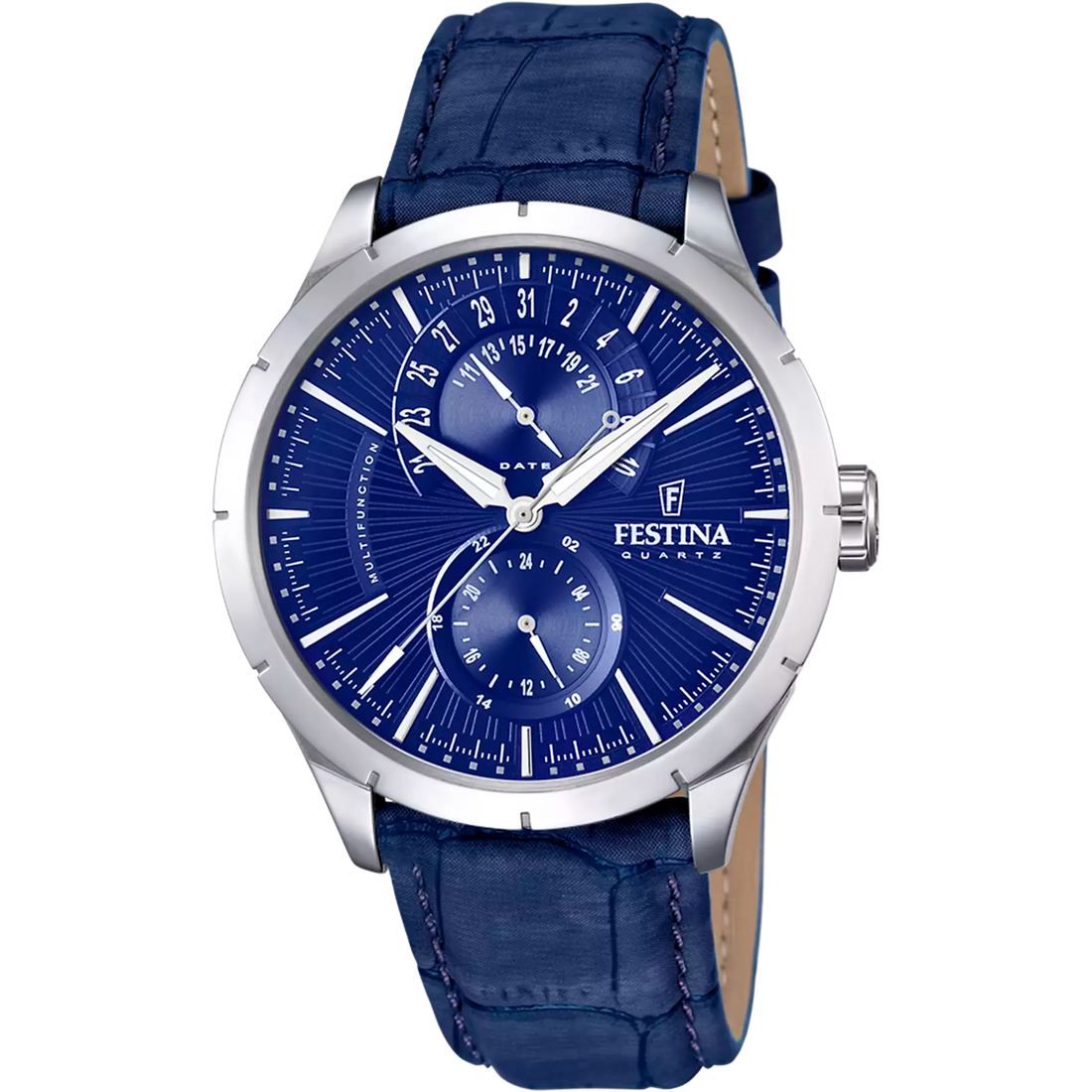 Festina | OROLOGIO FESTINA RETRO F16573/7 BLU CINTURINO IN PELLE, UOMO