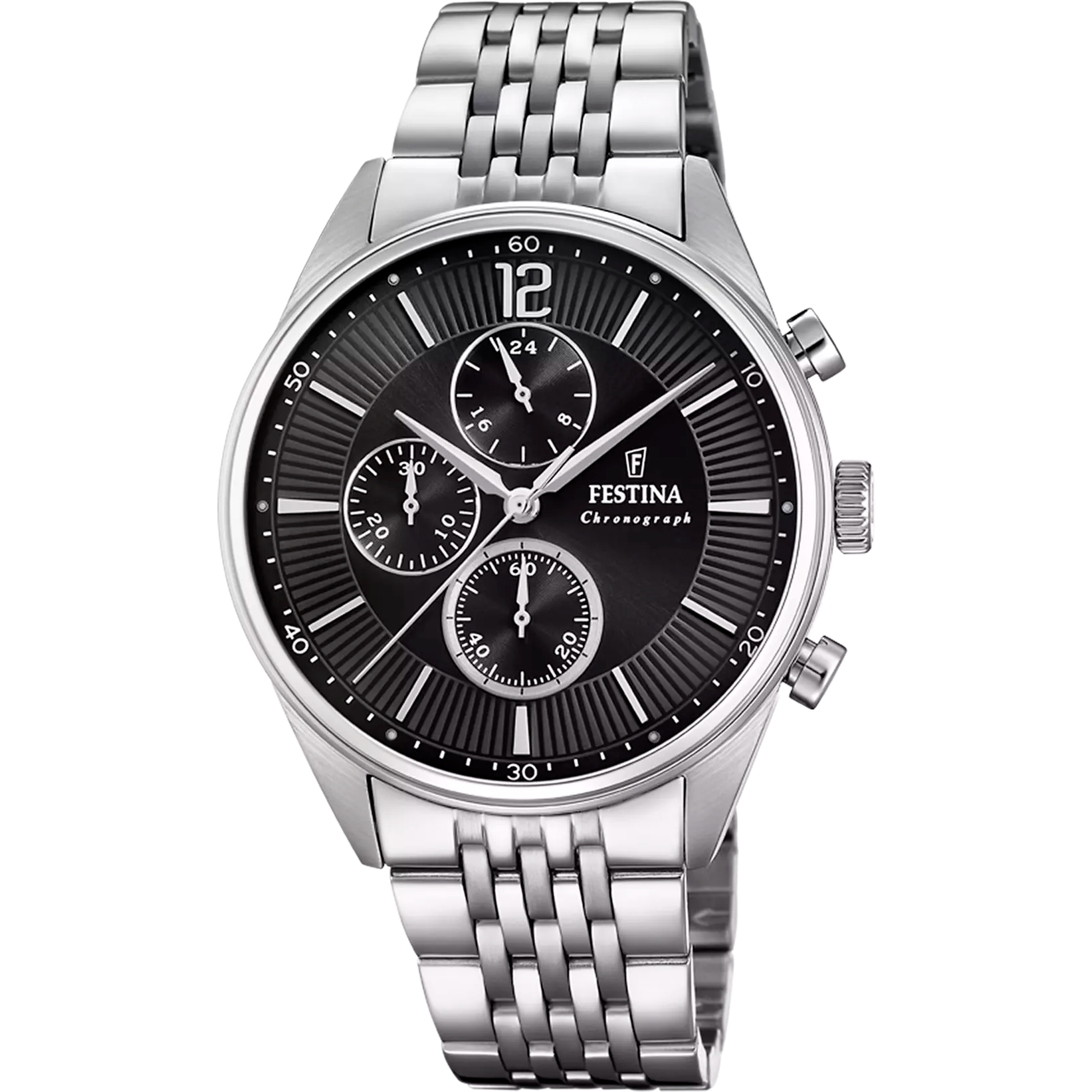 Festina | OROLOGIO FESTINA TIMELESS CHRONOGRAPH F20285/4 NERO CON CINTURINO IN ACCIAIO, UOMO