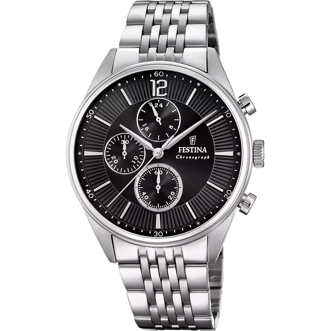 Festina | OROLOGIO FESTINA TIMELESS CHRONOGRAPH F20285/4 NERO CON CINTURINO IN ACCIAIO, UOMO