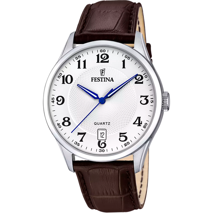 Festina | OROLOGIO FESTINA CLASSICS F20426/1 BIANCO CON CINTURINO IN PELLE, UOMO