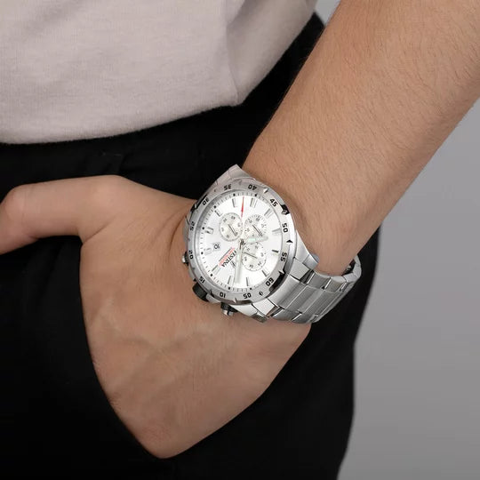 Festina|OROLOGIO FESTINA TIMELESS CHRONOGRAPH F20463/1 ARGENTO CINTURINO IN ACCIAIO, UOMO