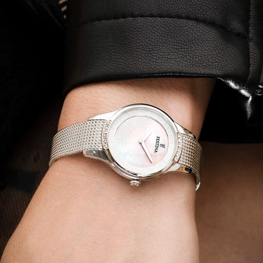 Festina | OROLOGIO FESTINA MADEMOISELLE F20494/4 BEIGE CINGHIA ACCIAIO INOSSIDABILE 316L, DONNA