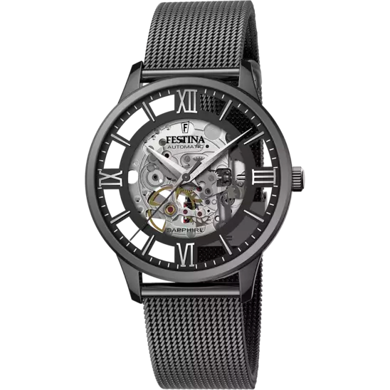 Festina | OROLOGIO FESTINA AUTOMATICO F20535/1 NERO CINTURINO IN ACCIAIO, UOMO