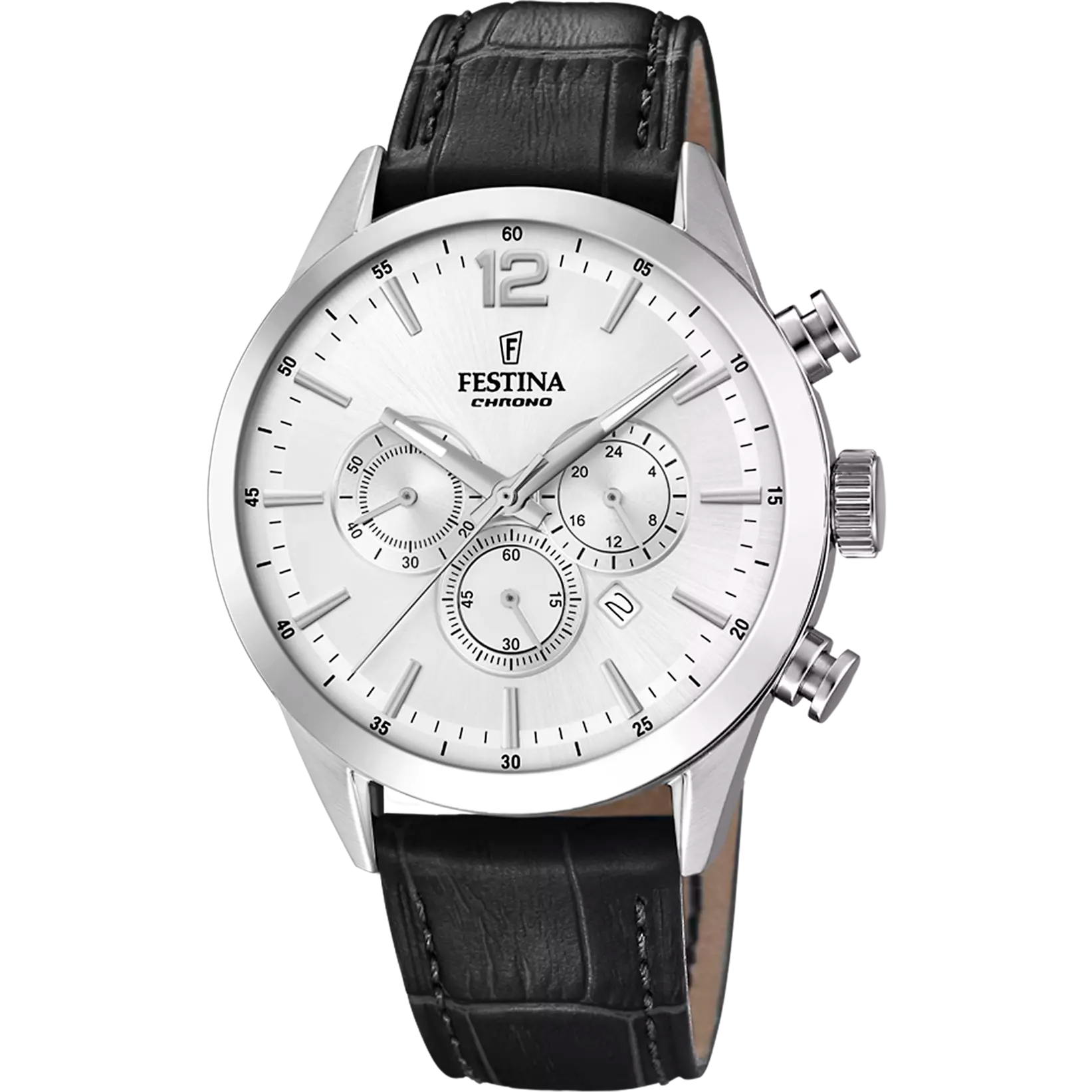 Festina | OROLOGIO FESTINA TIMELESS CHRONOGRAPH F20542/1 ARGENTO CON CINTURINO IN PELLE, UOMO