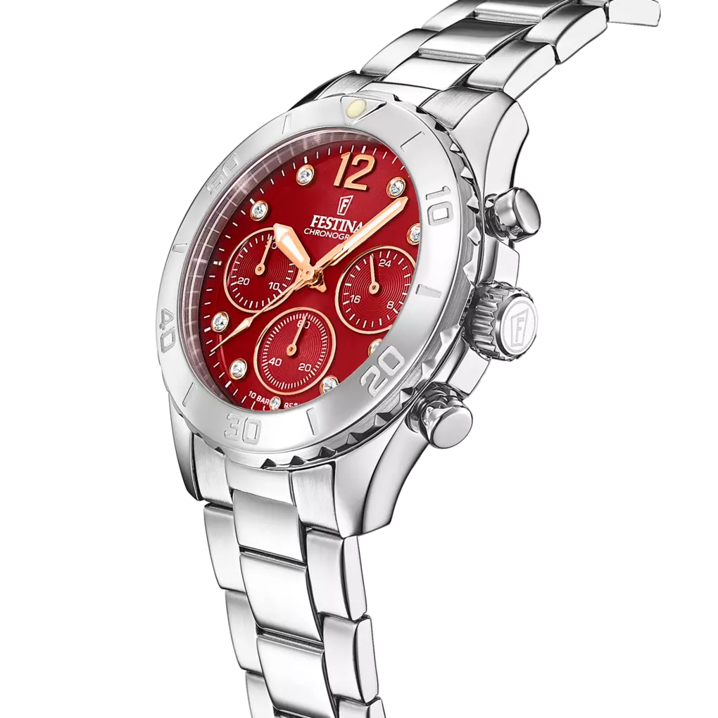 Festina | OROLOGIO FESTINA F20603/2 BORDEAUX CINTURINO IN ACCIAIO, DONNA