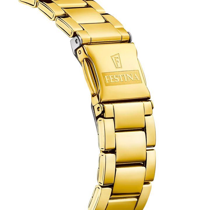 Festina | OROLOGIO FESTINA F20640/1 CHAMPAGNE CINTURINO IN ACCIAIO INOSSIDABILE 316L, DONNA
