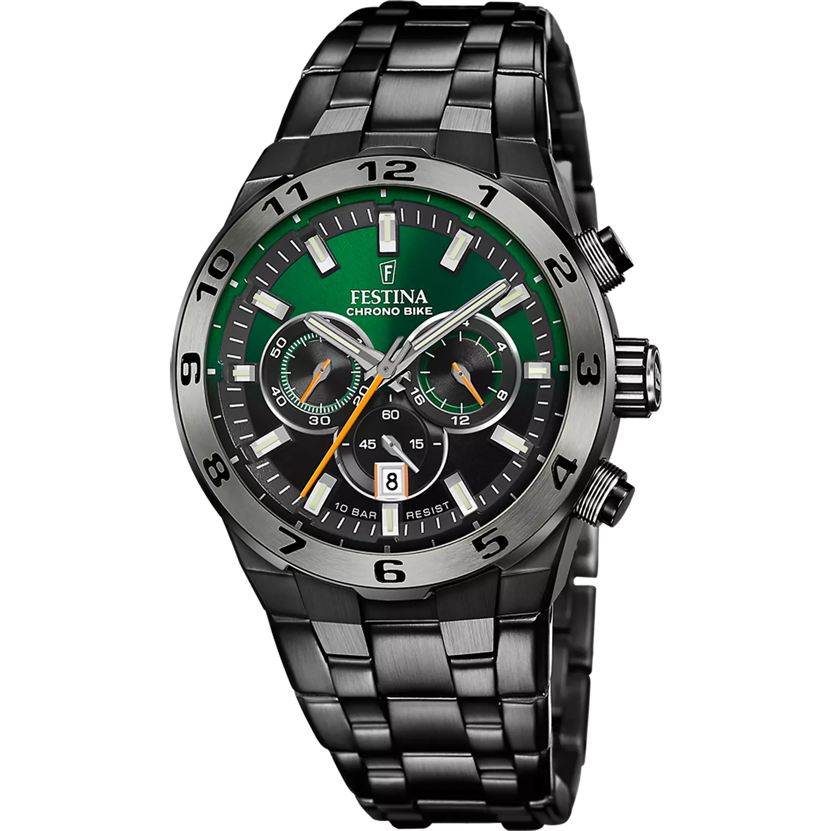 Festina | OROLOGIO FESTINA CHRONO BIKE F20673/2 VERDE CINTURINO IN ACCIAIO INOSSIDABILE 316L, UOMO