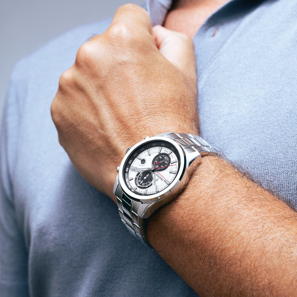 Festina | OROLOGIO FESTINA TIMELESS CHRONOGRAPH F20694/1 GRIGIO CINTURINO IN ACCIAIO INOSSIDABILE 316L, UOMO