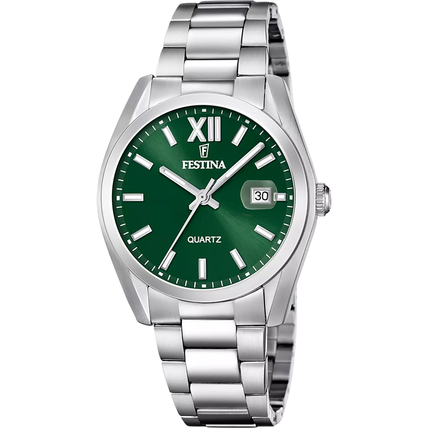 Festina | OROLOGIO FESTINA ACCIAIO CLASSICO F20707/8 VERDE CINTURINO IN ACCIAIO INOSSIDABILE 316L, UOMO