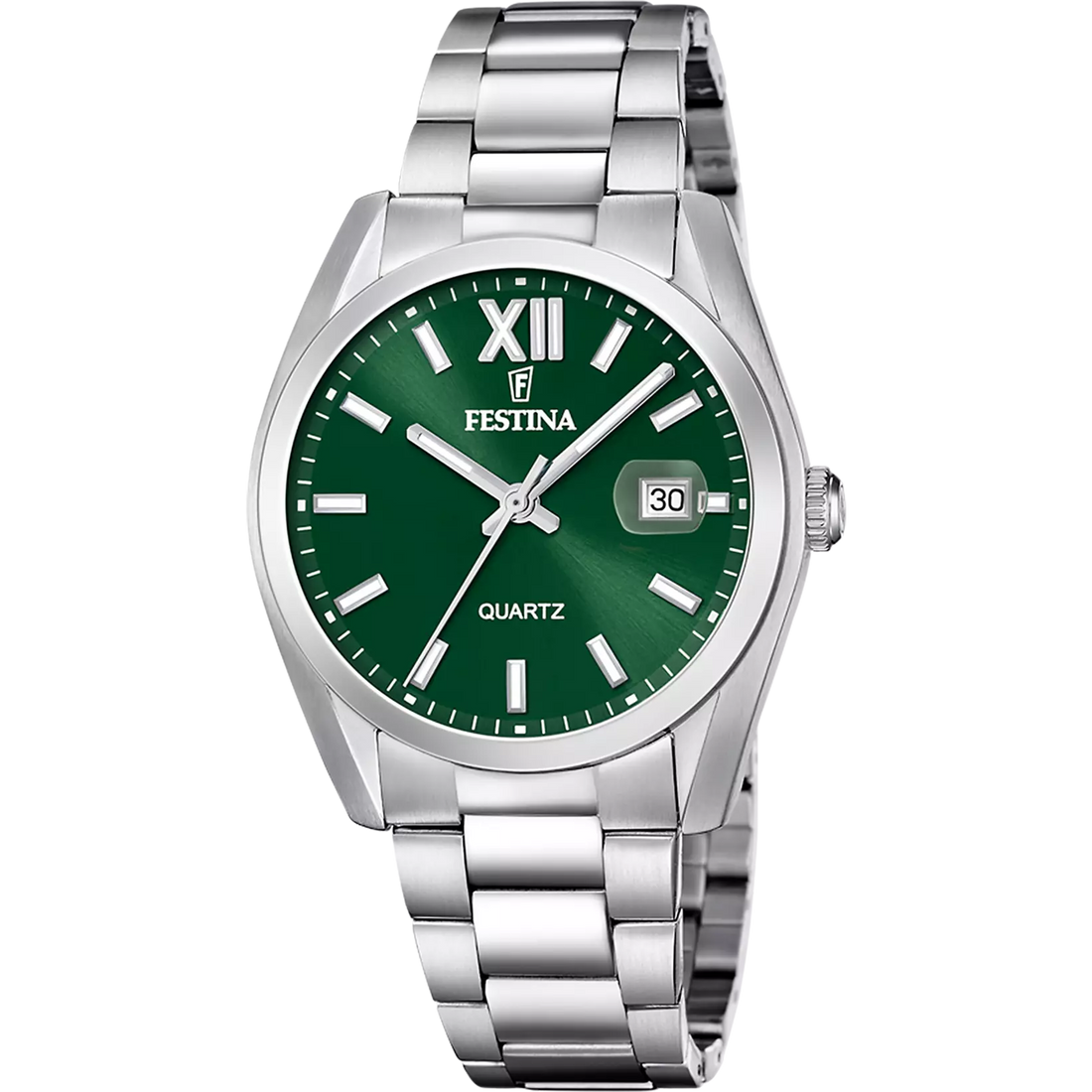 Festina | OROLOGIO FESTINA ACCIAIO CLASSICO F20707/8 VERDE CINTURINO IN ACCIAIO INOSSIDABILE 316L, UOMO