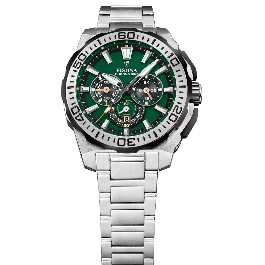 Festina | OROLOGIO DA UOMO FESTINA CHRONO BIKE F20724/3 VERDE CINTURINO IN ACCIAIO