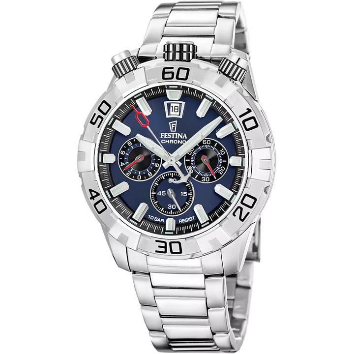 Festina | OROLOGIO DA UOMO FESTINA BULLHEAD BLU SCURO CON BRACCIALE IN ACCIAIO F20743/1