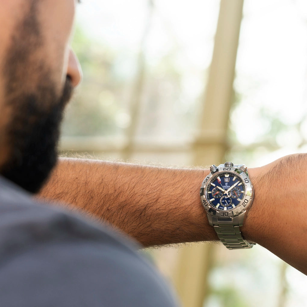 Festina | OROLOGIO DA UOMO FESTINA BULLHEAD BLU SCURO CON BRACCIALE IN ACCIAIO F20743/1