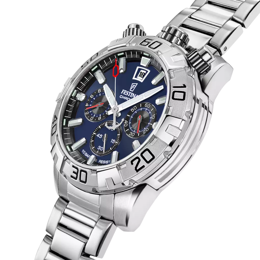Festina | OROLOGIO DA UOMO FESTINA BULLHEAD BLU SCURO CON BRACCIALE IN ACCIAIO F20743/1